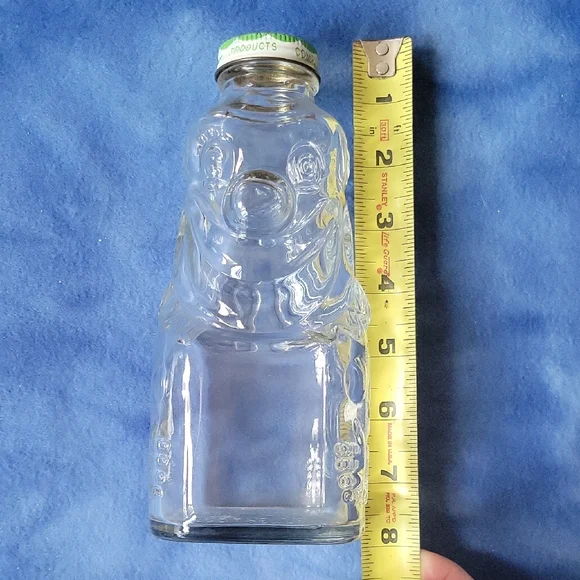 Vintage Glass Clown-Shaped Bottle - Grapette Family Beverage Syrup - Picture 1 of 5